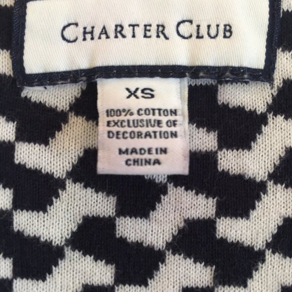 Charter Club Long Open Front Cardigan Sz XS - Picture 4 of 4